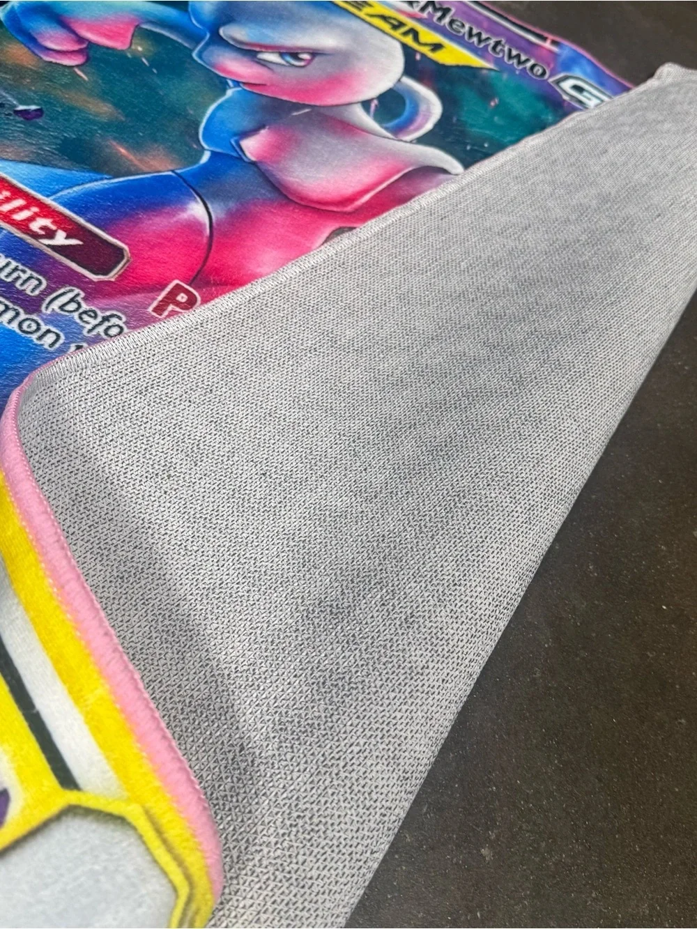 Large Pokemon Mew & Mewtwo GX Tag Team Unified Minds Huge TCG Card Rug Area Mat
